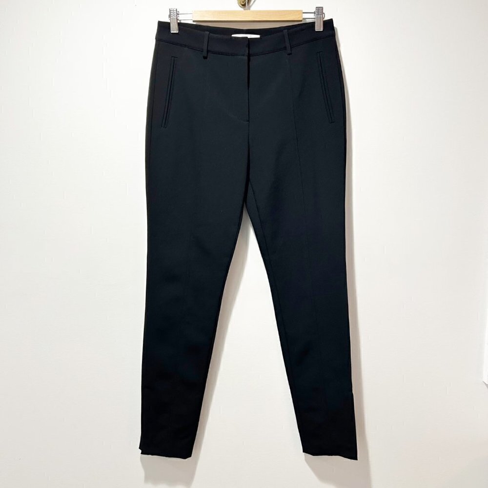 🌷SALE Alexander Wang Seamed Black Trousers Size 8 Ankle Zip